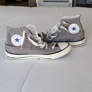 Gray Chuck Taylor high tops